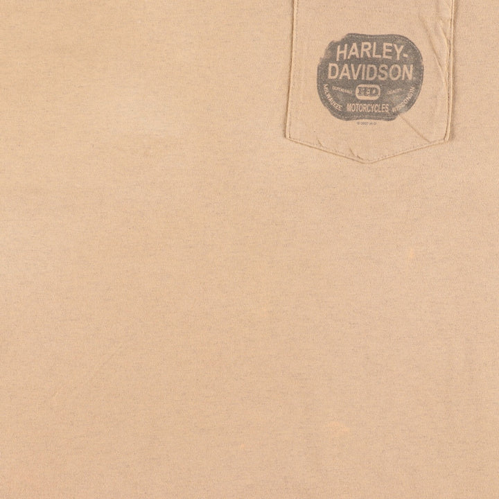 00'S Harley-Davidson Motorcycle Bike T-shirt Made in USA Men's XL /eaa456128