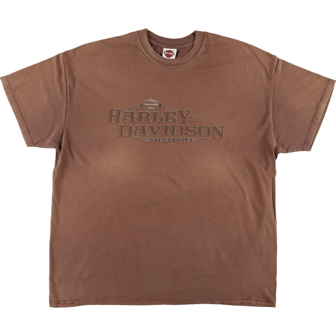 00'S Harley-Davidson Hanes Motorcycle Bike T-shirt Made in USA Men's XXL /eaa456135