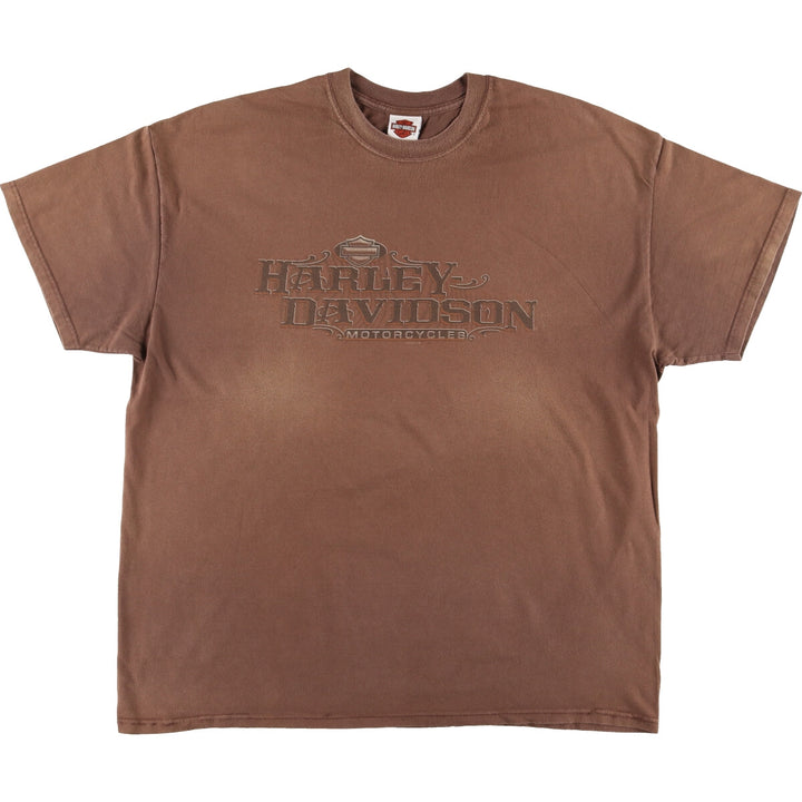 00'S Harley-Davidson Hanes Motorcycle Bike T-shirt Made in USA Men's XXL /eaa456135