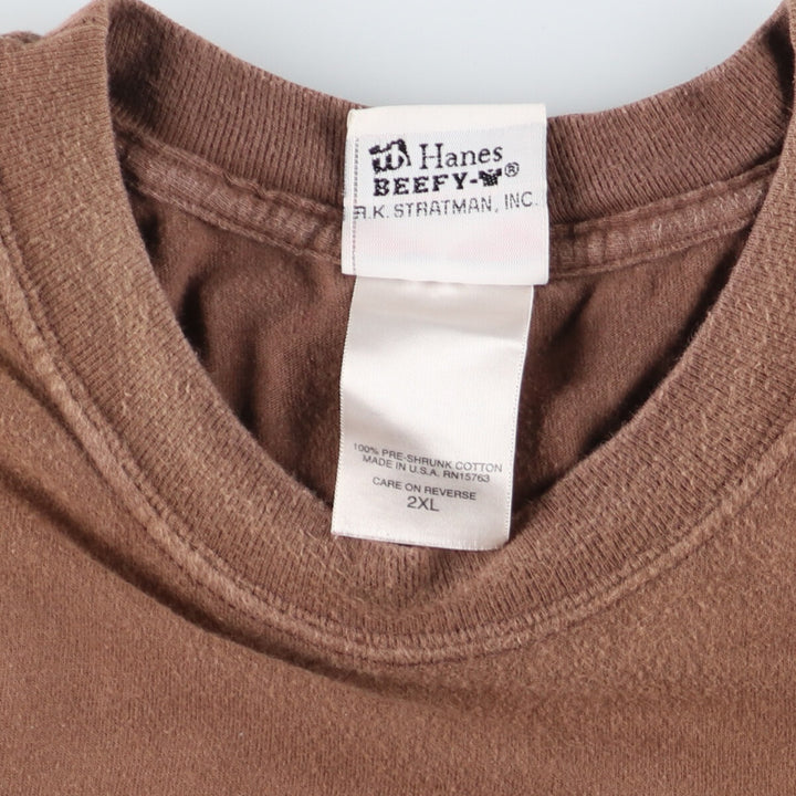 00'S Harley-Davidson Hanes Motorcycle Bike T-shirt Made in USA Men's XXL /eaa456135