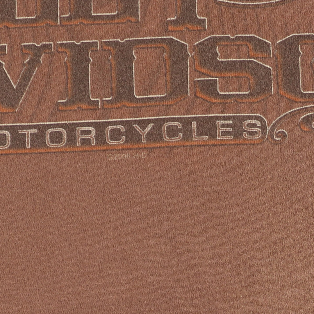 00'S Harley-Davidson Hanes Motorcycle Bike T-shirt Made in USA Men's XXL /eaa456135