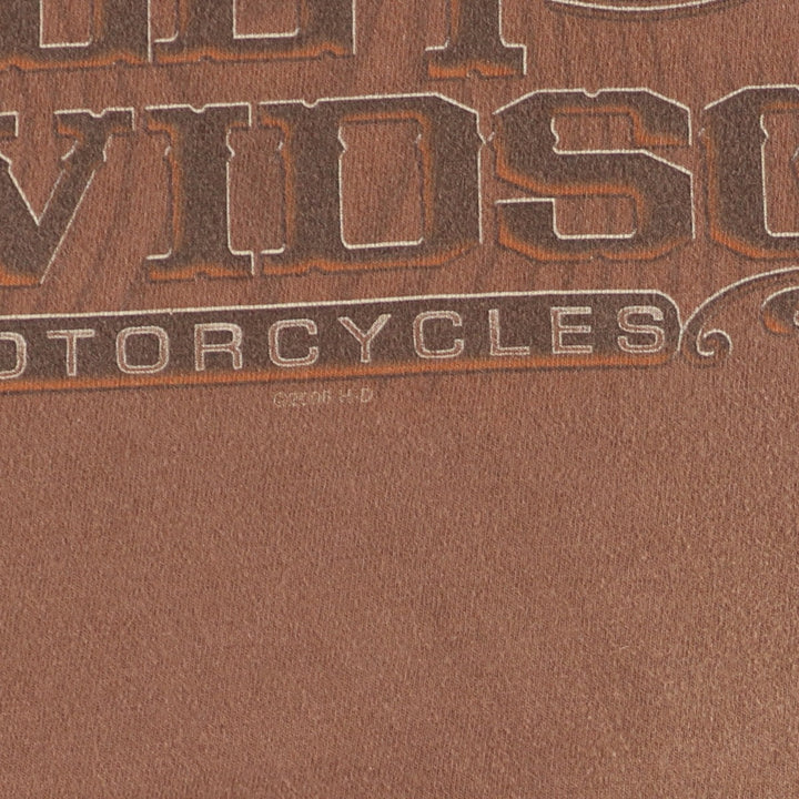 00'S Harley-Davidson Hanes Motorcycle Bike T-shirt Made in USA Men's XXL /eaa456135