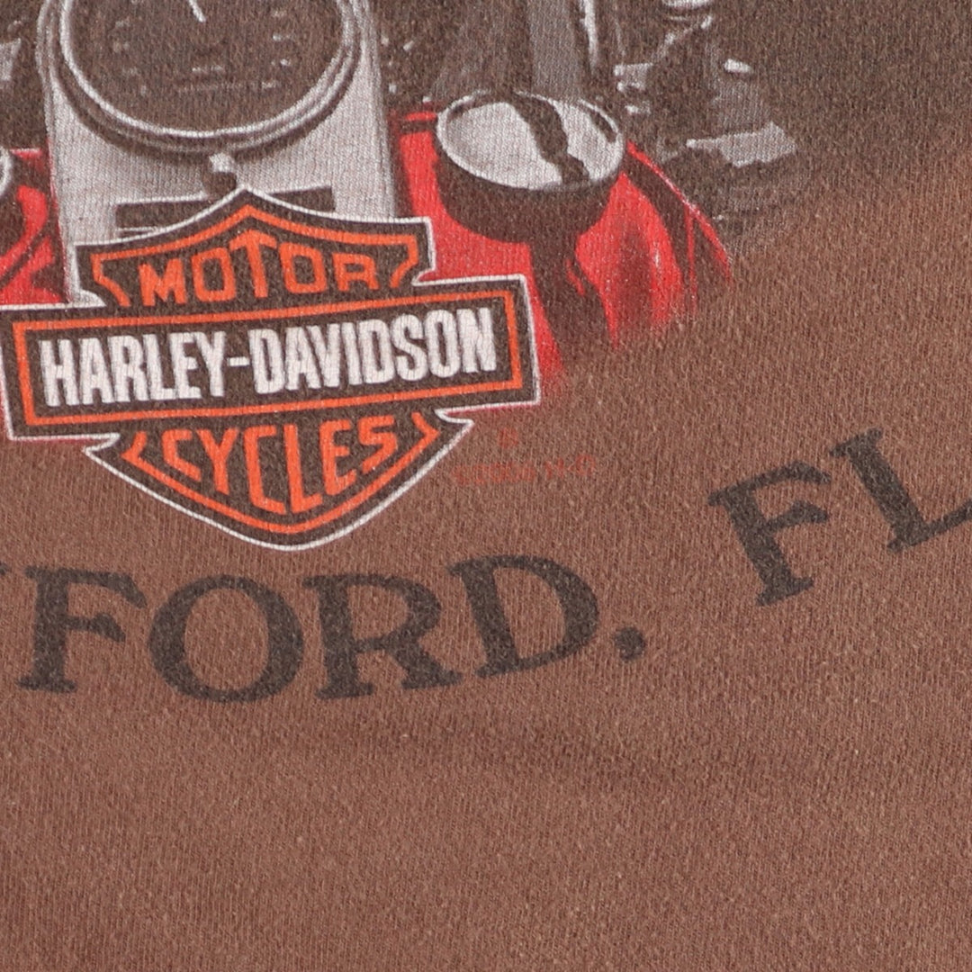 00'S Harley-Davidson Hanes Motorcycle Bike T-shirt Made in USA Men's XXL /eaa456135