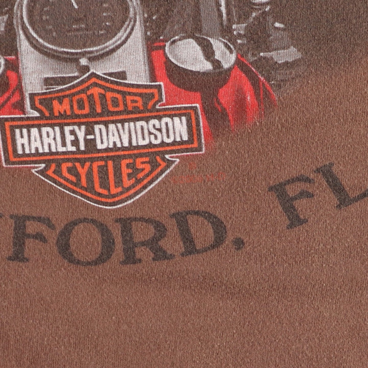 00'S Harley-Davidson Hanes Motorcycle Bike T-shirt Made in USA Men's XXL /eaa456135