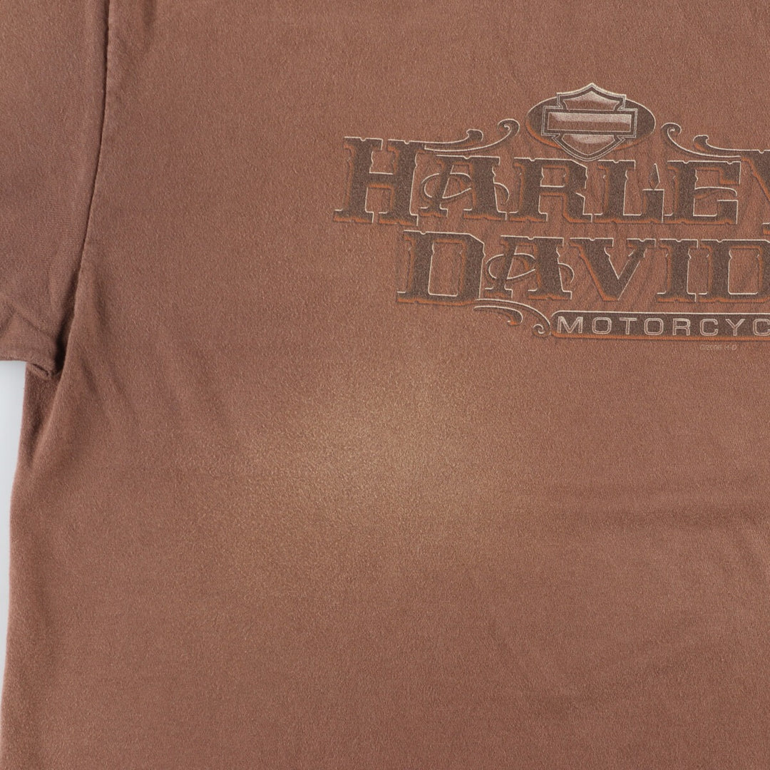 00'S Harley-Davidson Hanes Motorcycle Bike T-shirt Made in USA Men's XXL /eaa456135