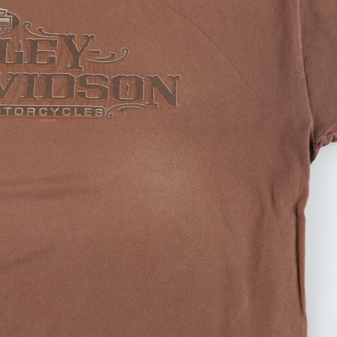 00'S Harley-Davidson Hanes Motorcycle Bike T-shirt Made in USA Men's XXL /eaa456135