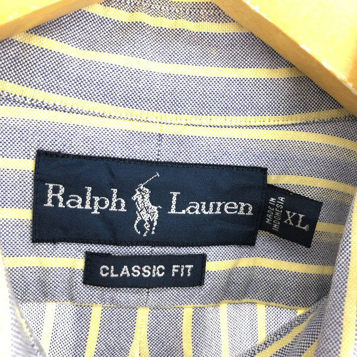 Ralph Lauren Classic Fit Long Sleeve Button Down Striped Shirt Men's XL /eaa456234