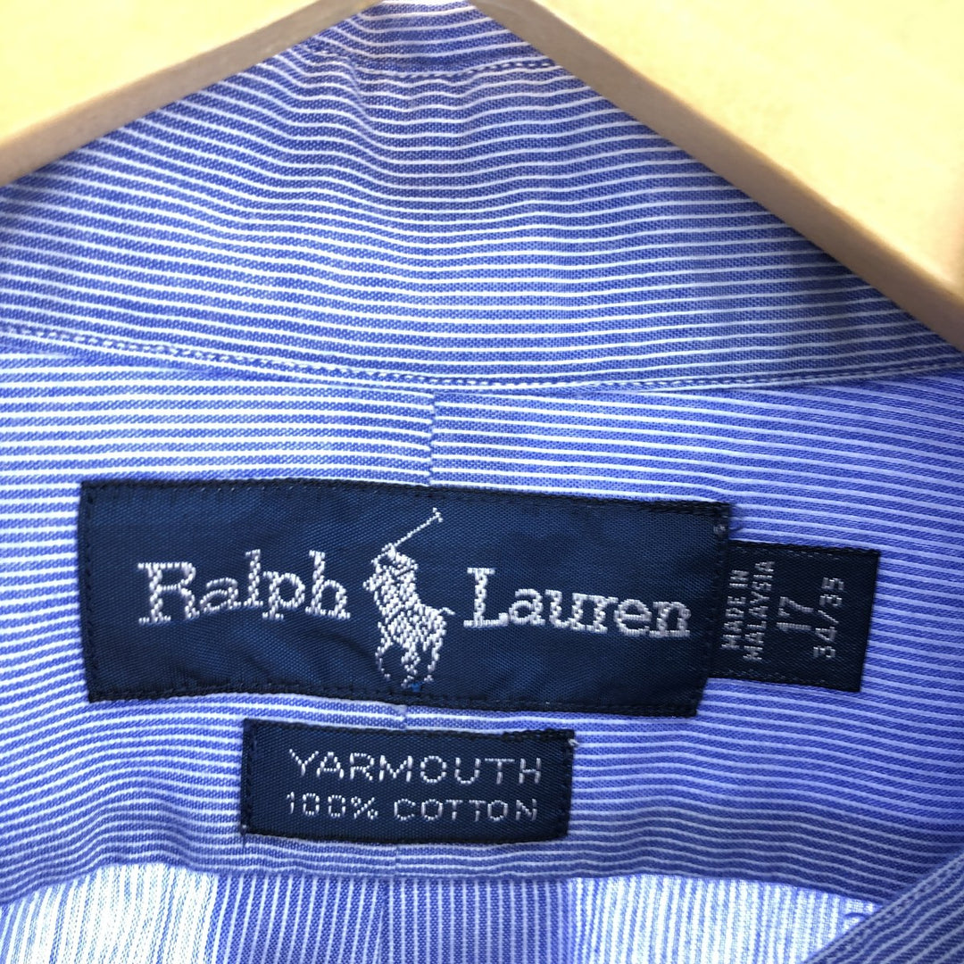 Ralph Lauren YARMOUTH Long Sleeve Button Down Striped Shirt Men's XL /eaa456235