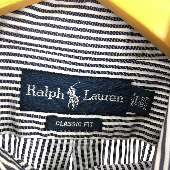 Ralph Lauren Classic Fit Long Sleeve Button Down Striped Shirt Men's L /eaa456237