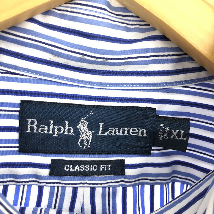 Ralph Lauren Classic Fit Long Sleeve Button Down Striped Shirt Men's XL /eaa456239