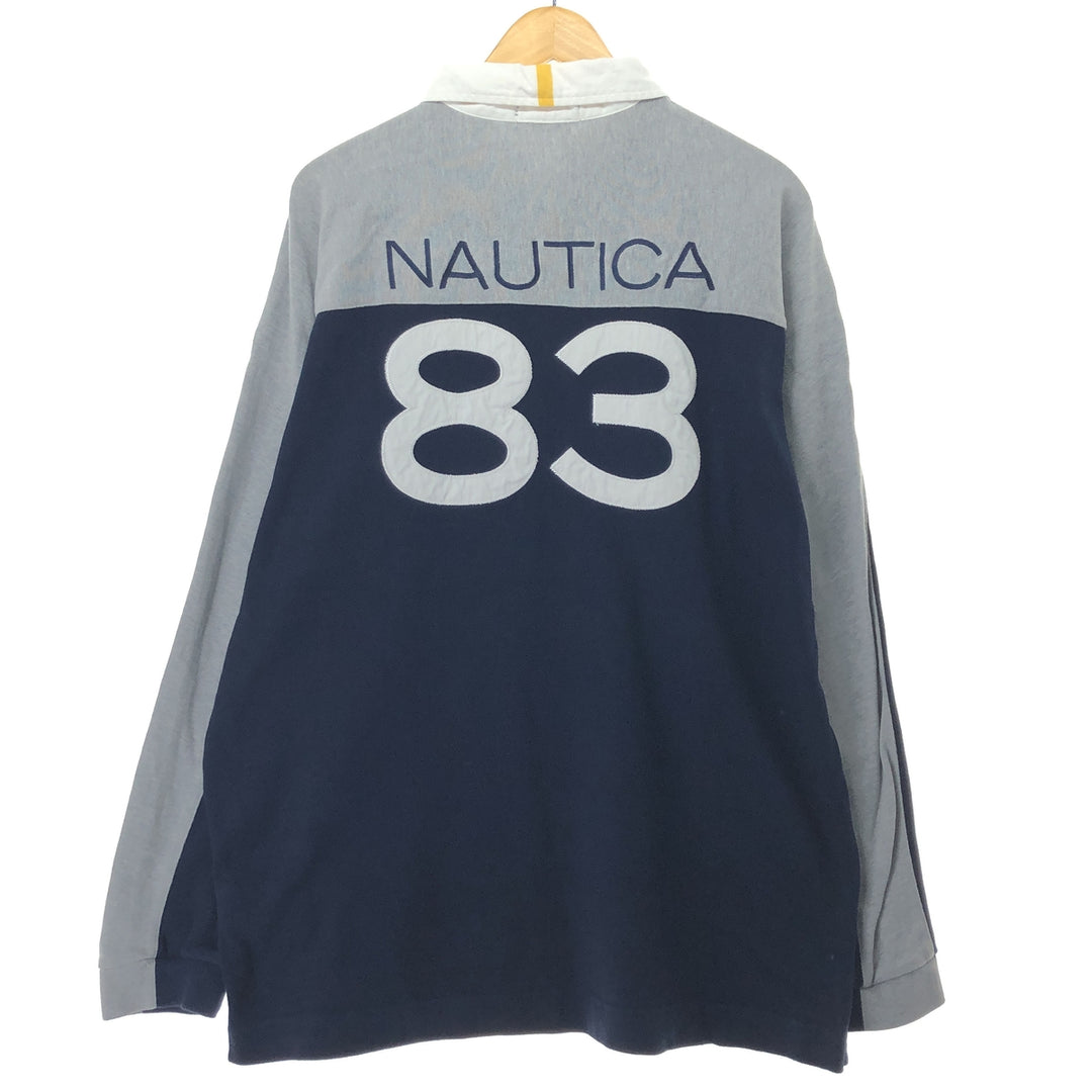 NAUTICA Long Sleeve Rugby Shirt Men's L /eaa456314