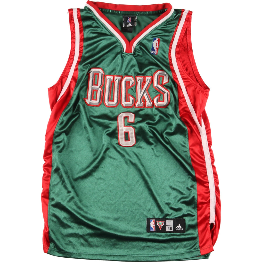 Adidas NBA MILWAUKEE BUCKS Milwaukee Bucks V-neck game shirt replica uniform men's L /eaa456322