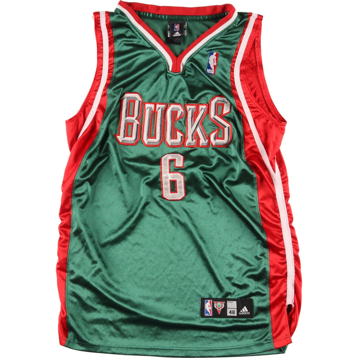 Adidas NBA MILWAUKEE BUCKS Milwaukee Bucks V-neck game shirt replica uniform men's L /eaa456322