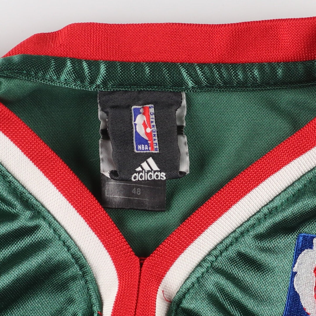 Adidas NBA MILWAUKEE BUCKS Milwaukee Bucks V-neck game shirt replica uniform men's L /eaa456322