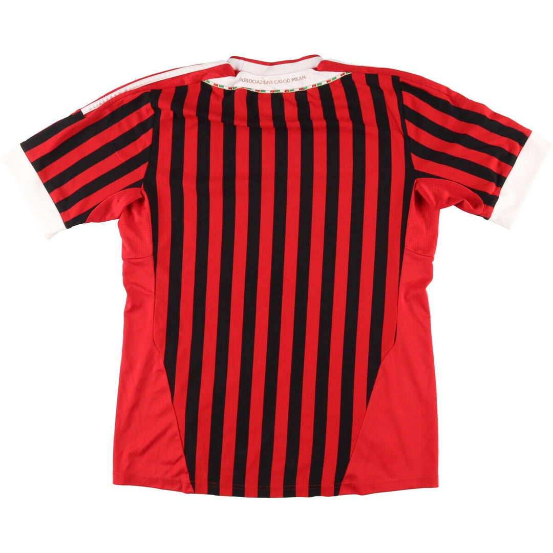 Adidas CLIMA COOL AC Milan Stripe Pattern Soccer Jersey Game Shirt Men's M /eaa456339