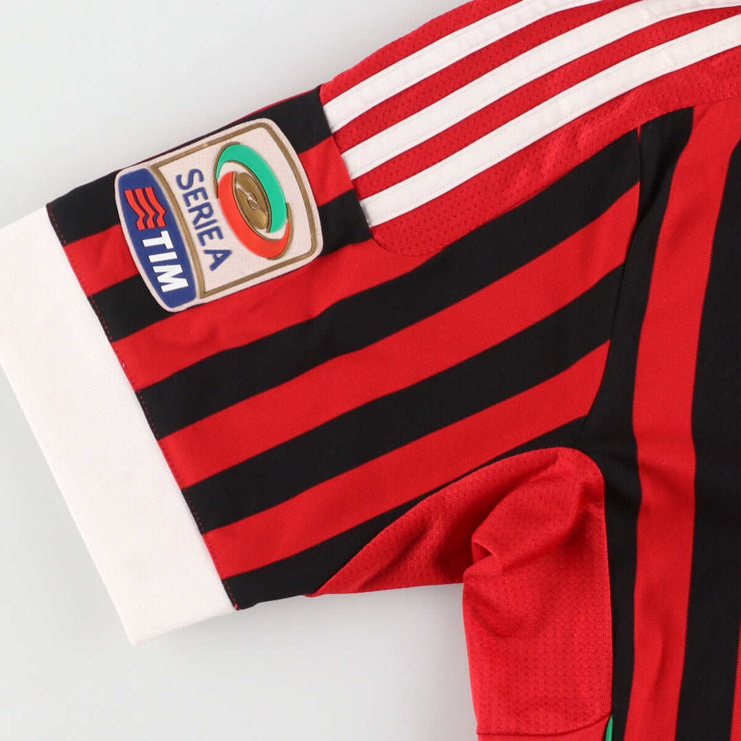 Adidas CLIMA COOL AC Milan Stripe Pattern Soccer Jersey Game Shirt Men's M /eaa456339