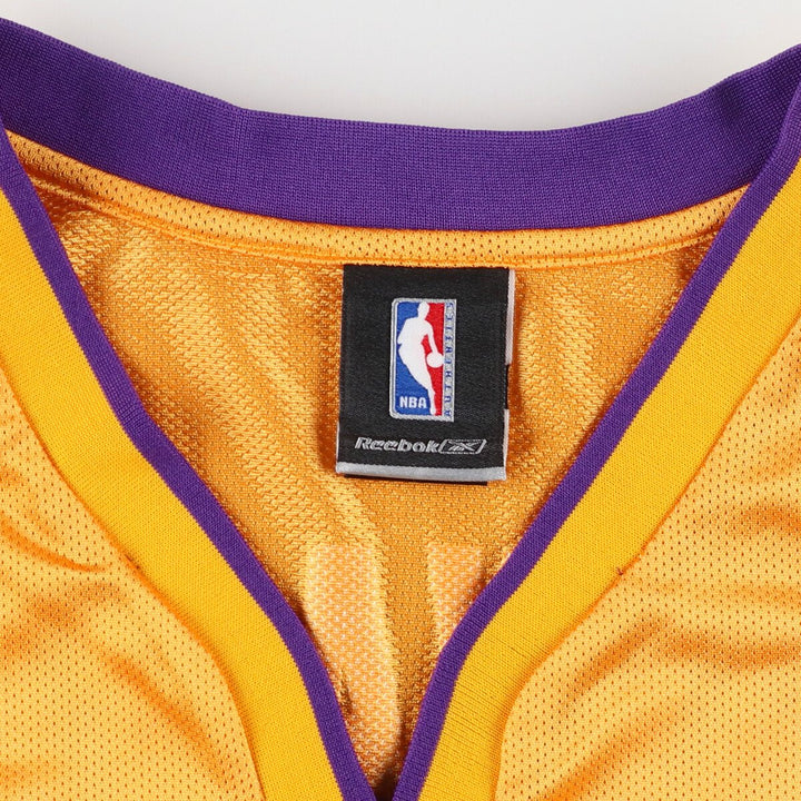 Reebok NBA LOS ANGELES LAKERS Los Angeles Lakers Mesh Game Shirt Replica Uniform Men's XL /eaa456342