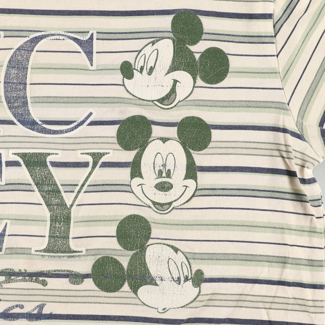 MICKEY MOUSE Mickey Mouse Border Pattern Character Print T-shirt Men's XL /eaa456352