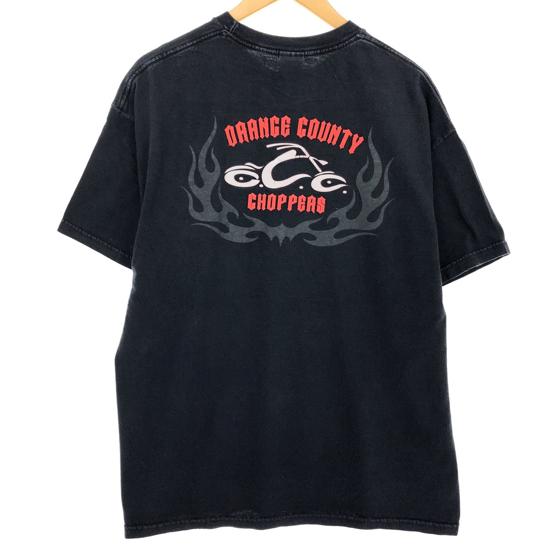 TENNESSEE RIVER ORANGE COUNTRY CHOPPERS Motorcycle Bike T-shirt Men's XL /eaa456400