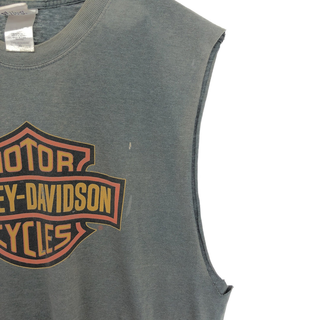 Harley-Davidson Cut-off Motorcycle Bike T-shirt Made in USA Men's XL /eaa456401