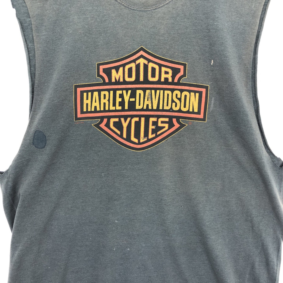 Harley-Davidson Cut-off Motorcycle Bike T-shirt Made in USA Men's XL /eaa456401