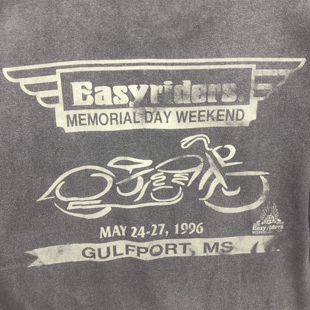 90'S CYCLE Easy riders MAGAZINE Motorcycle Bike T-shirt Made in USA Men's L Vintage /eaa456410