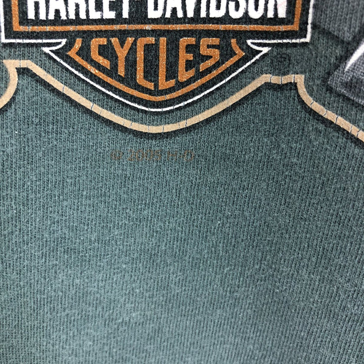 00'S Harley-Davidson Eagle Pattern Cut-off Motorcycle Bike T-Shirt Made in USA Men's XXL /eaa456412