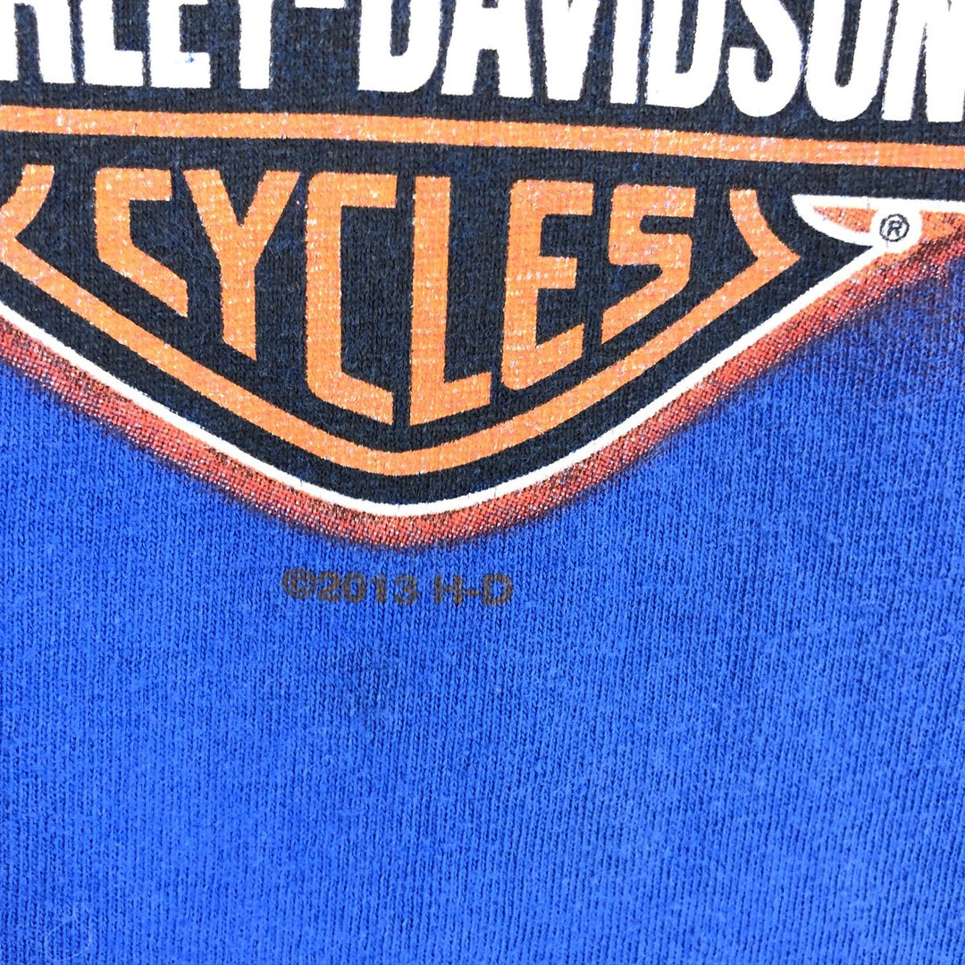 Harley-Davidson Crocodile Pattern Motorcycle Bike T-shirt Men's XXL /eaa456413