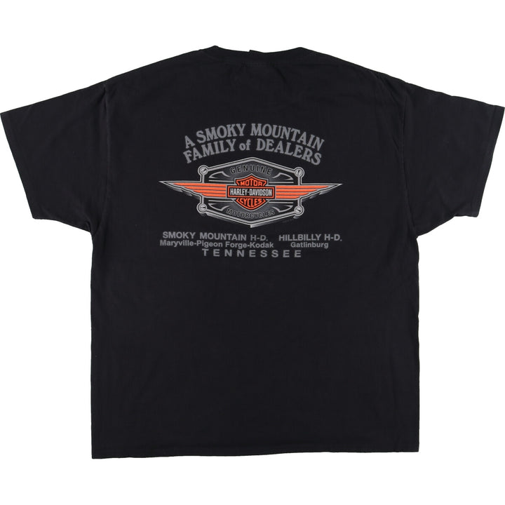 Harley-Davidson Hanes Eagle Pattern Motorcycle Bike T-shirt Men's XL /eaa456456