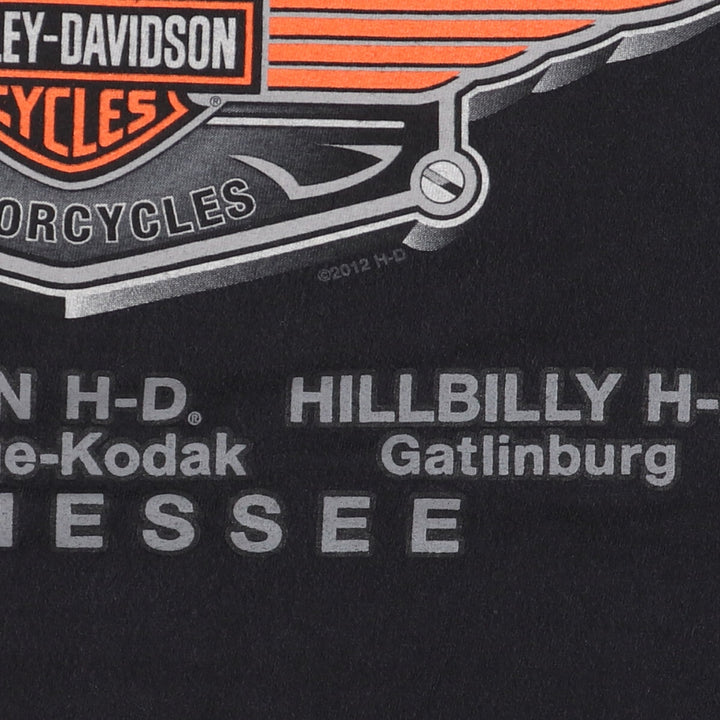 Harley-Davidson Hanes Eagle Pattern Motorcycle Bike T-shirt Men's XL /eaa456456