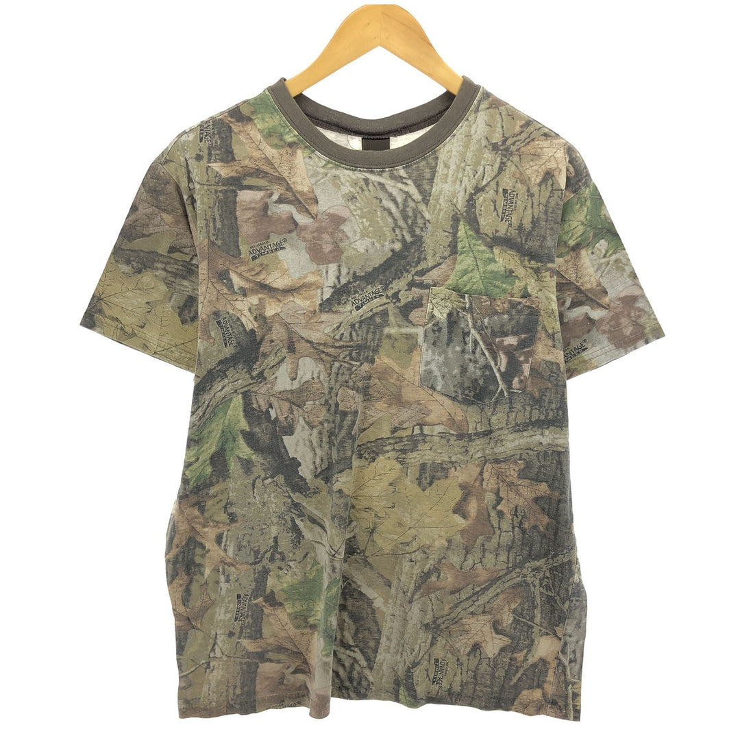 RANGER Camouflage Pattern Real Tree Camo Camouflage Pocket T-Shirt Men's L size /eaa456476