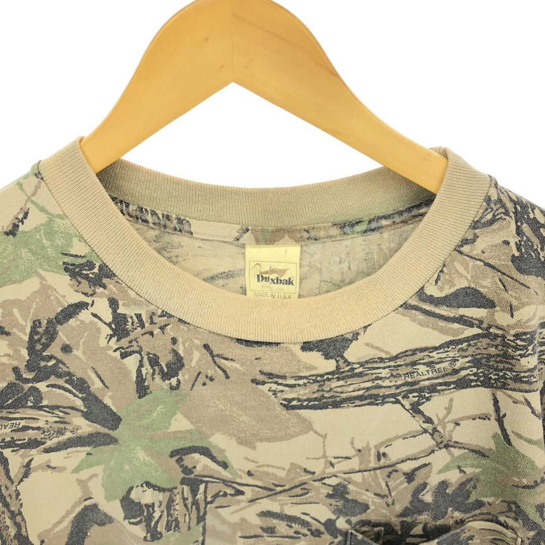 90'S Duxbak Realtree Camo Pocket T-Shirt Made in USA Men's XL Vintage /eaa456491