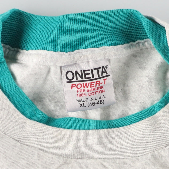 90'S ONEITA Printed T-shirt Made in USA Men's XL Vintage /eaa456540