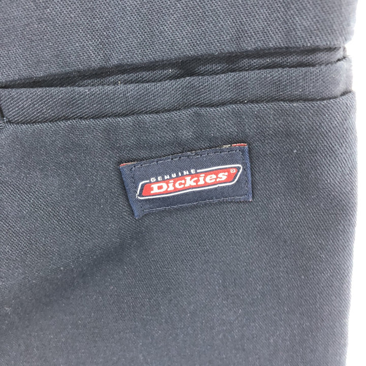 00s~ Dickies Work Shorts, Half Pants, Men's W32 Wide Shorts polyester navy blue type Vintage Second Hand