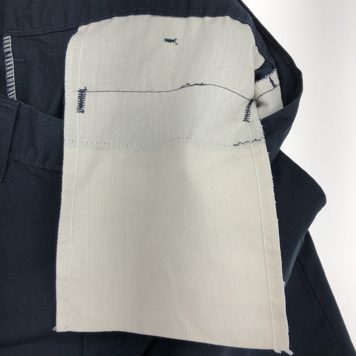 00s~ Dickies Work Shorts, Half Pants, Men's W32 Wide Shorts polyester navy blue type Vintage Second Hand