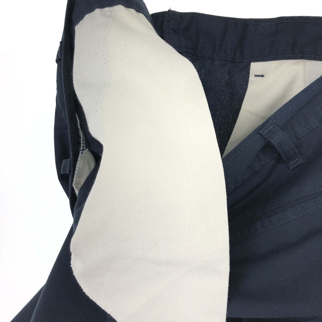 00s~ Dickies Work Shorts, Half Pants, Men's W32 Wide Shorts polyester navy blue type Vintage Second Hand