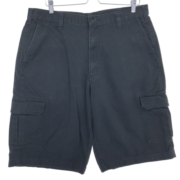 Dickies cargo shorts, half pants, men's size w36 cotton black type Vintage Second Hand