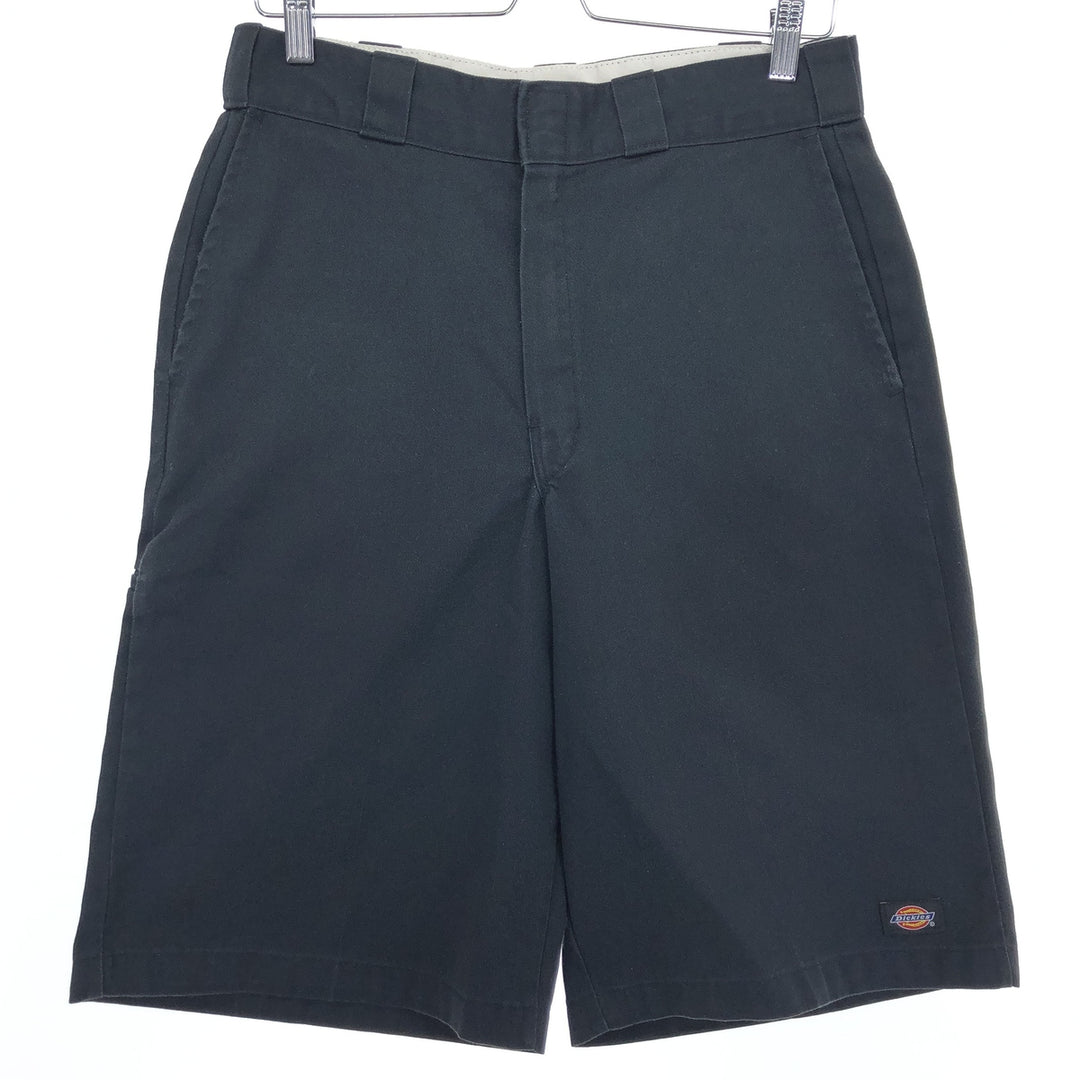 Dickies Work Shorts, Half Pants, Men's, W31 equivalent polyester black type Vintage Second Hand