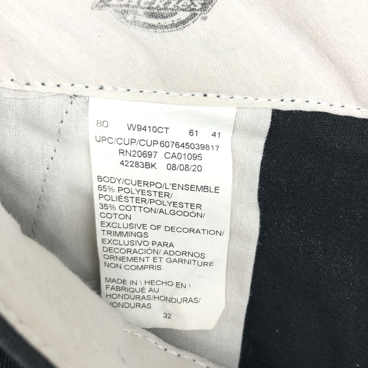 Dickies Work Shorts, Half Pants, Men's, W31 equivalent polyester black type Vintage Second Hand