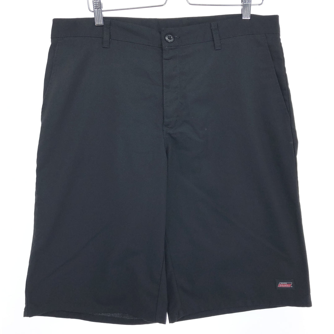 Dickies Work Shorts, Half Pants, Men's, W37 equivalent polyester black type Vintage Second Hand