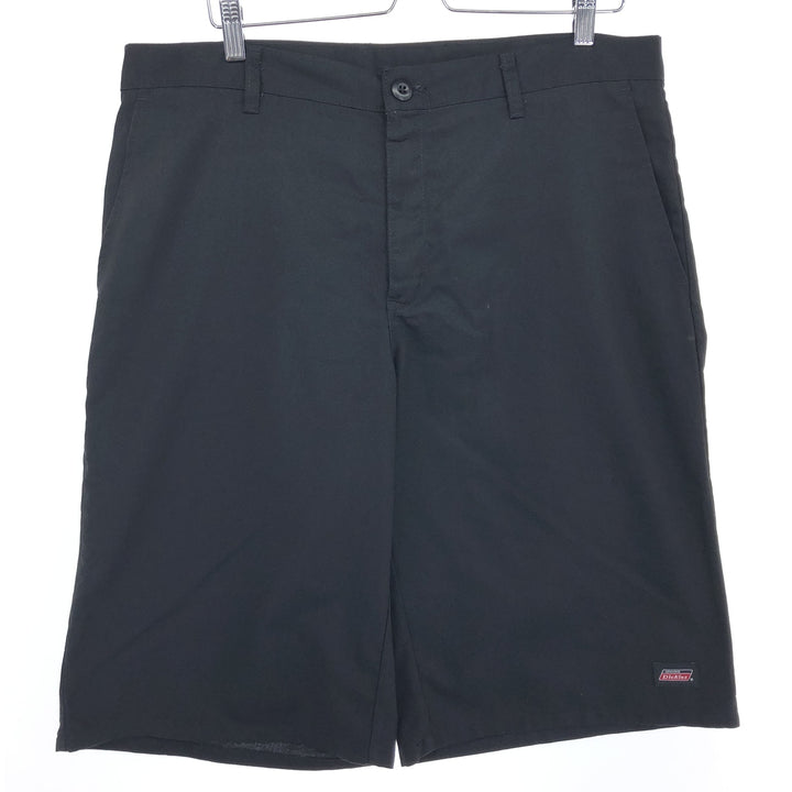 Dickies Work Shorts, Half Pants, Men's, W37 equivalent polyester black type Vintage Second Hand