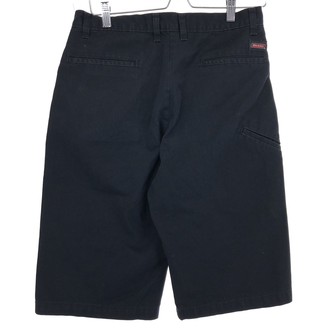 00s~ Dickies work shorts, half pants, men's w30 equivalent polyester black type Vintage Second Hand
