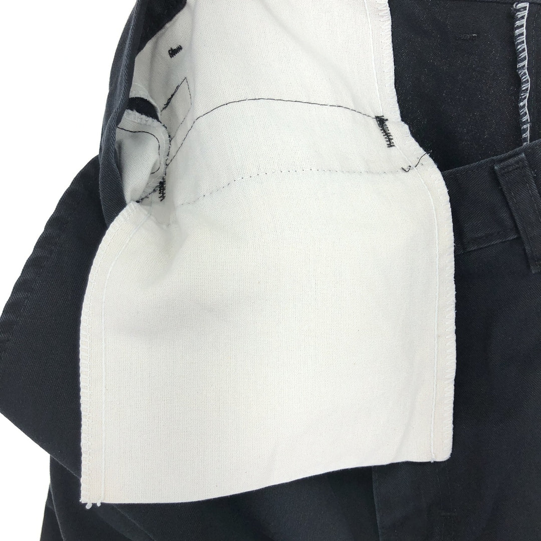 00s~ Dickies work shorts, half pants, men's w30 equivalent polyester black type Vintage Second Hand