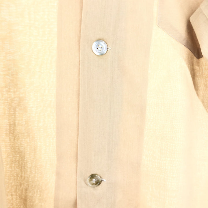 70'S Penney's TOWNCRAFT Long Sleeve Open Collar Box Shirt Men's L Vintage /eaa456603