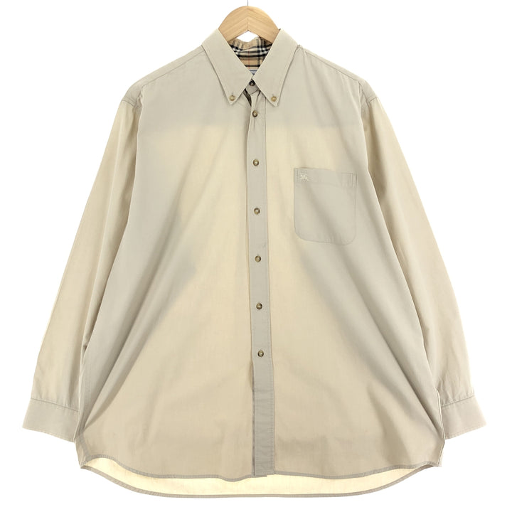 Burberry's LONDON long sleeve button down shirt made in France men's L /eaa456607
