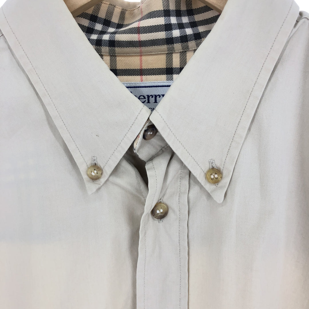 Burberry's LONDON long sleeve button down shirt made in France men's L /eaa456607