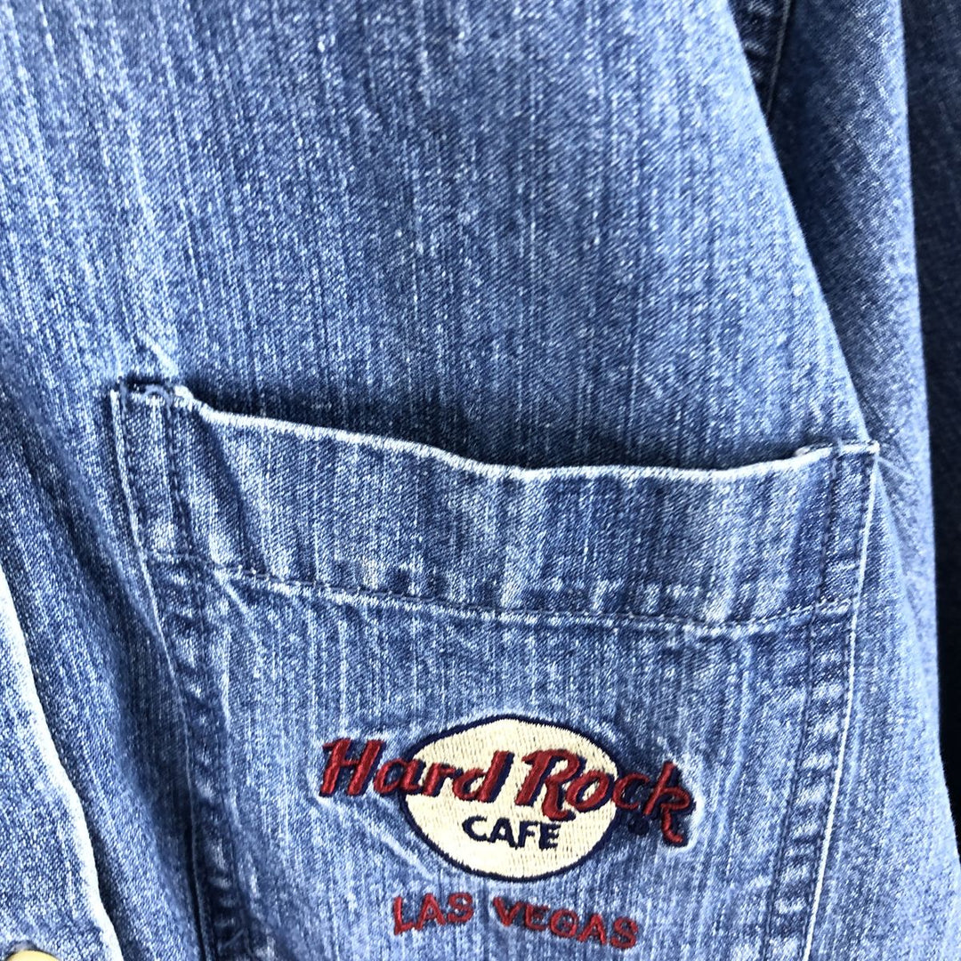 HARD ROCK CAFE Hard Rock Cafe Long Sleeve Denim Shirt Men's XL /eaa456617