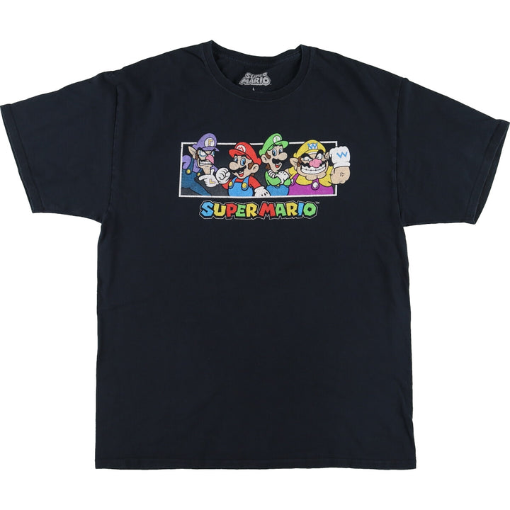 SUPER MARIO Super Mario character print T-shirt Men's L /eaa456696