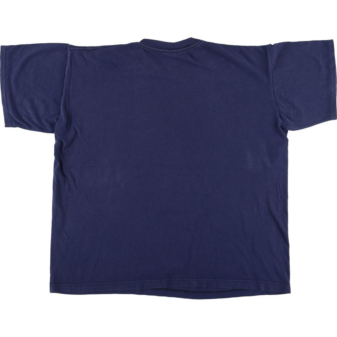 TRUE-FAN SPORTSWEAR NFL DALLAS COWBOYS Dallas Cowboys Logo Print T-Shirt Men's XL cotton navy blue type Vintage Second Hand