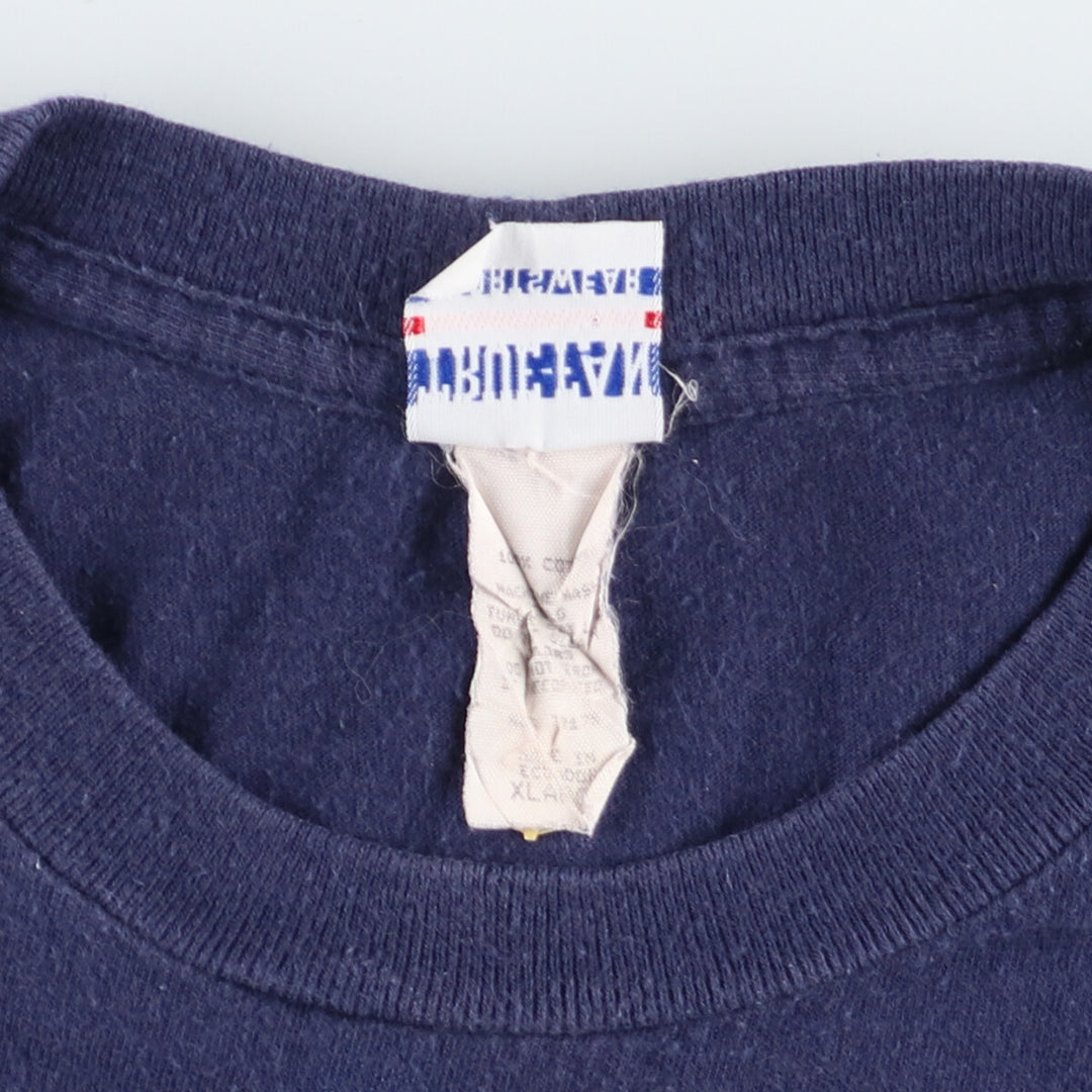 TRUE-FAN SPORTSWEAR NFL DALLAS COWBOYS Dallas Cowboys Logo Print T-Shirt Men's XL cotton navy blue type Vintage Second Hand